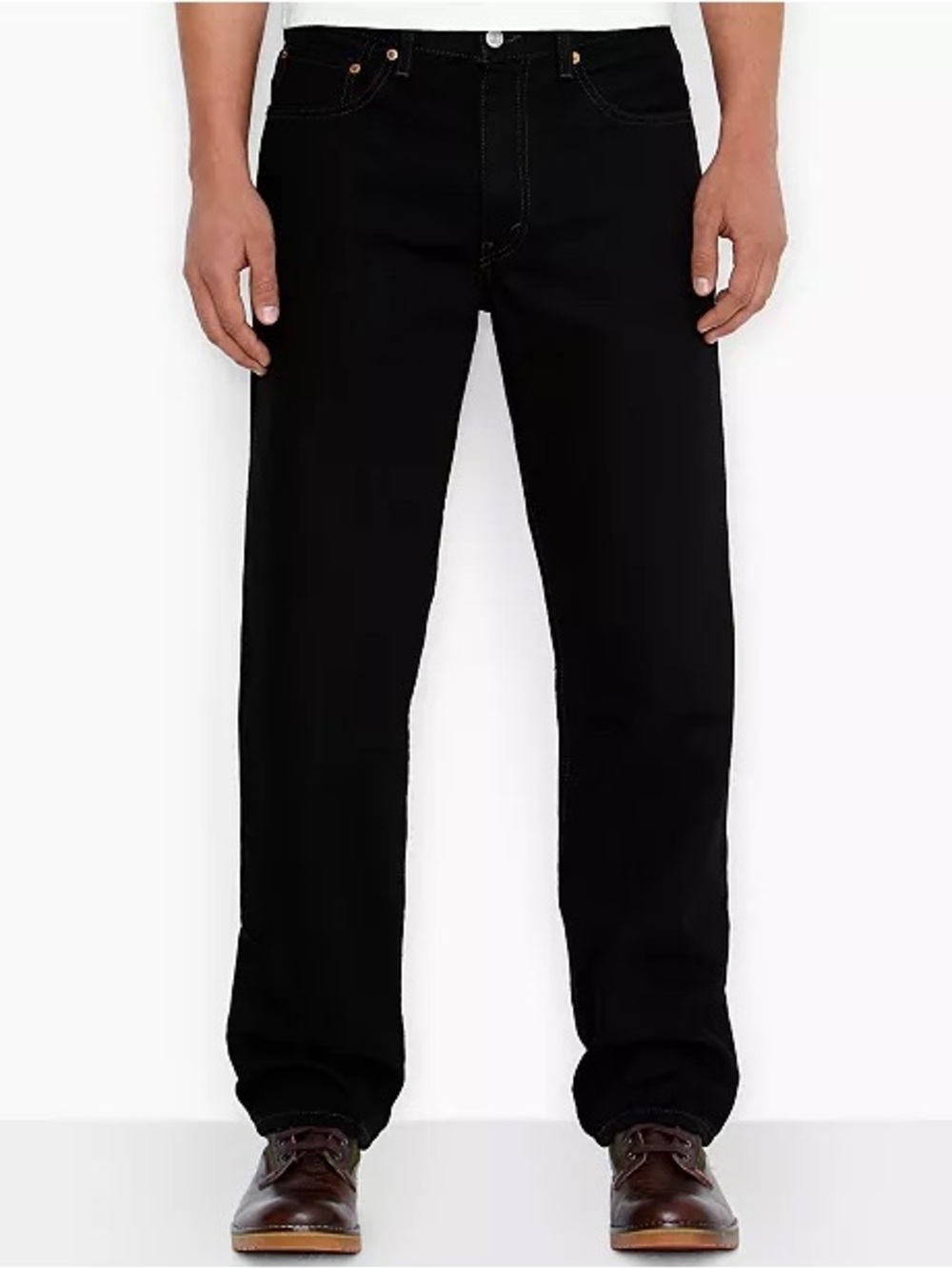 Levi’s Men’s 550 Relaxed Fit Jeans Classic Straight Leg Jeans - Black
